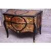 Komoda Szafa Boulle - Liczne Zdobienia Drewno + Brąz - UNIKAT