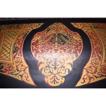 Komoda Szafa Boulle - Liczne Zdobienia Drewno + Brąz - UNIKAT