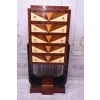 Drewniana Komoda Art Deco - 5 Szuflad - Regał Pomocnik - Szafka Unikat