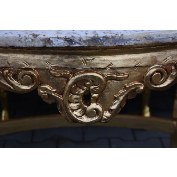 Barokowy Komplet Wypoczynkowy Wypoczynek w Kwiaty - Sofa + 4 Fotele + Stół