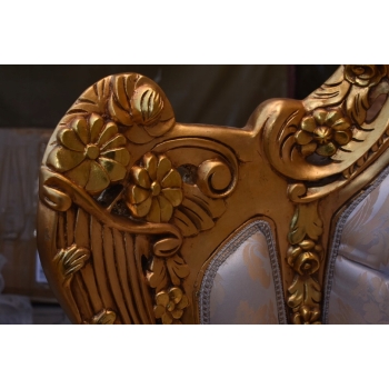 OGROMNY Komplet Wypoczynkowy Wypoczynek KRÓLEWSKI - Sofa + 4 Fotele + Stół