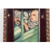 TAMARA De Łempicka - Portret Kobiety W BUGATTI - STARY Obraz Olejny