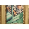 TAMARA De Łempicka - Portret Kobiety W BUGATTI - STARY Obraz Olejny