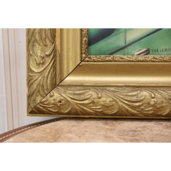 TAMARA De Łempicka - Portret Kobiety W BUGATTI - STARY Obraz Olejny