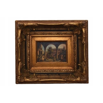Włoska Architektura - Wenecja - Obraz Olejny - Piękna Rama
