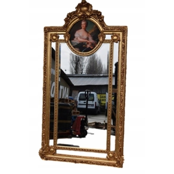 Złote Lustro - 210 x 107 cm + Obraz Arystokratka