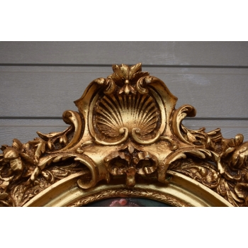 Złote Lustro - 210 x 107 cm + Obraz Arystokratka