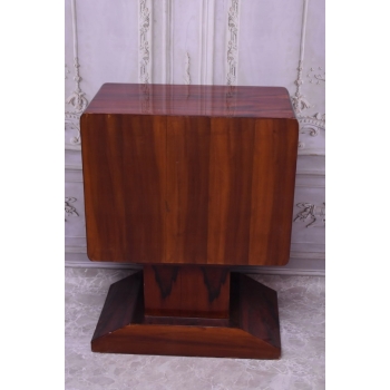 Drewniana Komoda Art Deco - 3 Szuflady - Regał Pomocnik - Szafka Unikat