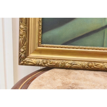 T De Łempicka - Dama Kobieta w Bugatti - Stary Obraz Olejny