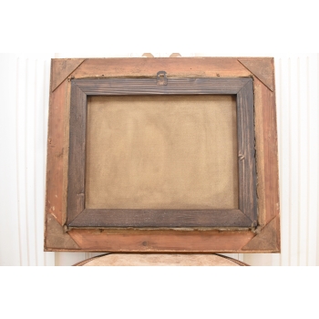 AS PROCAJŁOWICZ - Pejzaż Polski - Dom nad Rzeką w Lesie Stary Obraz Olejny