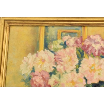 ZOFIA ALBINOWSKA - KWIATY - Stary Obraz Olejny