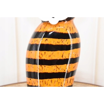 Szkło Murano Style - Kot Tygrys Pantera w Centki - Nowoczesna Figura Rzeźba