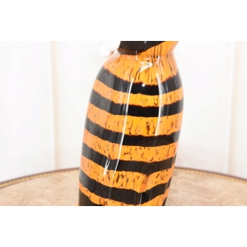 Szkło Murano Style - Kot Tygrys Pantera w Centki - Nowoczesna Figura Rzeźba