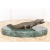Groźny Krokodyl Aligator - Figura z Brązu - w Stylu MILO