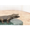 Groźny Krokodyl Aligator - Figura z Brązu - w Stylu MILO