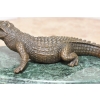 Groźny Krokodyl Aligator - Figura z Brązu - w Stylu MILO
