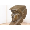 Głowa Minervy Minerva MAscot - Figura z Brązu - Sygnowana