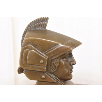 Głowa Minervy Minerva MAscot - Figura z Brązu - Sygnowana