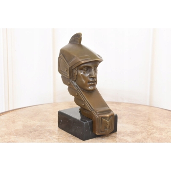 Głowa Minervy Minerva MAscot - Figura z Brązu - Sygnowana
