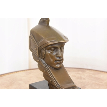 Głowa Minervy Minerva MAscot - Figura z Brązu - Sygnowana