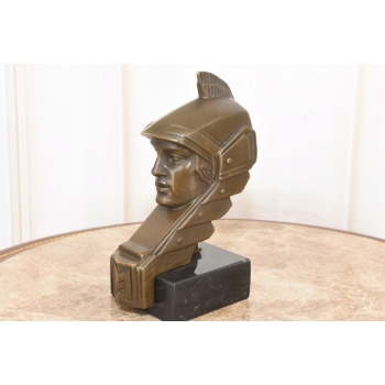 Głowa Minervy Minerva MAscot - Figura z Brązu - Sygnowana