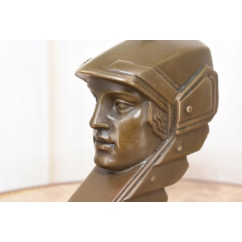Głowa Minervy Minerva MAscot - Figura z Brązu - Sygnowana
