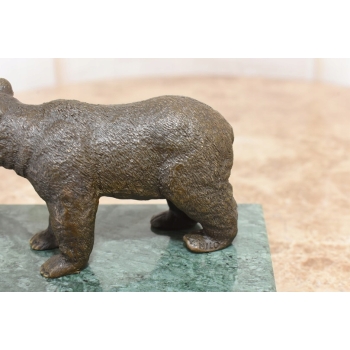 Dwa Niedźwiedzie Misie Niedźwiedź- Figura z Brązu - styl MILO