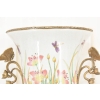 Zielony Porcelanowy Wazon Kwiaty - Motyle - Porcelana + Brąz - Sygnowany