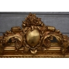 Złote Lustro - Medalion - Amory Anioły - 160 x 88 cm + Gruba Złota Rama