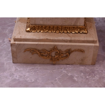 Postumenty Marmurowe - Kolumny z Amforami - Pilary Wazy - Marmur + Mosiądz