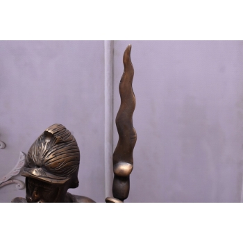 Dwie Figury z Brązu Strażnicy przed Dom - Rzymski Wojownik Dwa Posągi 140cm