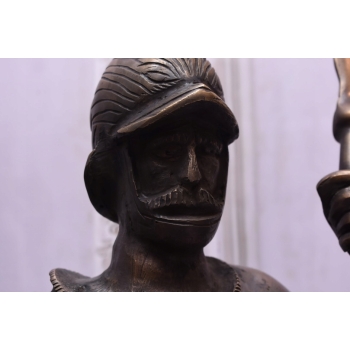 Dwie Figury z Brązu Strażnicy przed Dom - Rzymski Wojownik Dwa Posągi 140cm