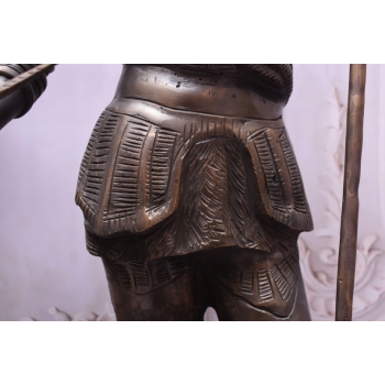 Dwie Figury z Brązu Strażnicy przed Dom - Rzymski Wojownik Dwa Posągi 140cm