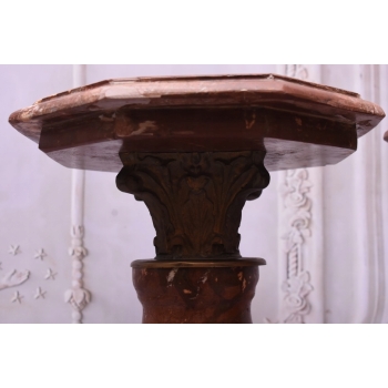 Piękne Kolumny Postumenty Granitowe Bordowe - Masywne - 105cm 2szt