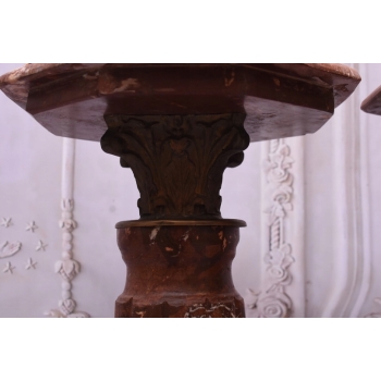 Piękne Kolumny Postumenty Granitowe Bordowe - Masywne - 105cm 2szt