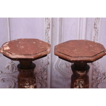 Piękne Kolumny Postumenty Granitowe Bordowe - Masywne - 105cm 2szt