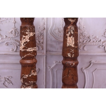 Piękne Kolumny Postumenty Granitowe Bordowe - Masywne - 105cm 2szt