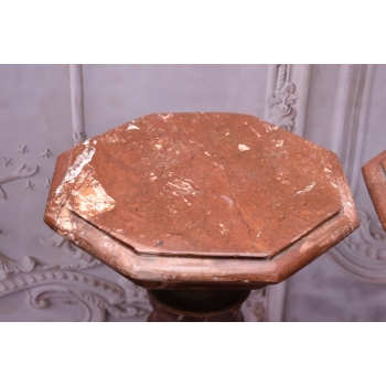 Piękne Kolumny Postumenty Granitowe Bordowe - Masywne - 105cm 2szt
