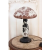 Lampa Stołowa - Gabinetowa Biurowa - Szkło Emile Galle - Lampka - Sygn