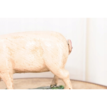 Żeliwna Figura Świnia - Świnka Prosiak - Figura Rzeźba Żeliwo