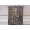 Srebrna Ikona Podróżna Prawosławna Rosja