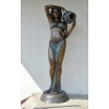 Kobieta z Dzbanem Fontanna z Brązu - Figura Patynowana - Akt 170cm