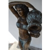 Kobieta z Dzbanem Fontanna z Brązu - Figura Patynowana - Akt 170cm