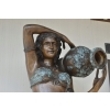 Kobieta z Dzbanem Fontanna z Brązu - Figura Patynowana - Akt 170cm