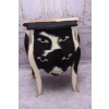 Łaciata Komoda - Biało Czarna - Szafka Stolik