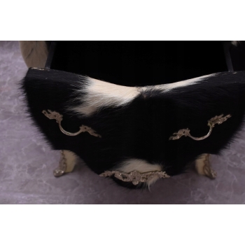 Łaciata Komoda - Biało Czarna - Szafka Stolik