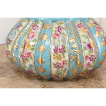 Porcelanowa Szkatuła Bomboniera – Okuta Brązem – Złocona Sygnowana