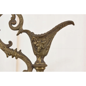 Zielona Porcelanowa Karafka - Porcelana + Brąz - Prezent - Kwiaty