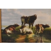 Krowy na PAstwisku - Krowa - Złota Rama - Obraz Olejny 71x61