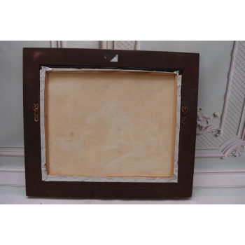 Rodzina Królików - Królik - Złota Rama - Obraz Olejny 71x61